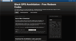 Desktop Screenshot of blackops-annihilation.blogspot.com