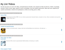 Tablet Screenshot of mylistvideos.blogspot.com