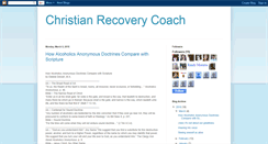 Desktop Screenshot of christianrecoverycoach.blogspot.com