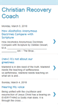 Mobile Screenshot of christianrecoverycoach.blogspot.com