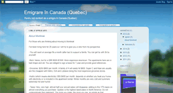 Desktop Screenshot of emigrarequebec.blogspot.com