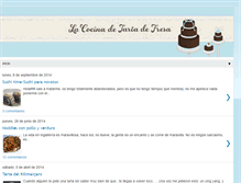 Tablet Screenshot of lacocinadetartadefresa.blogspot.com