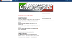 Desktop Screenshot of ciclocrossitalia2.blogspot.com