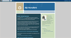 Desktop Screenshot of dlprecruiters.blogspot.com