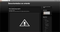 Desktop Screenshot of desorientadosenoriente.blogspot.com