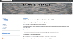 Desktop Screenshot of enpositivoparati.blogspot.com