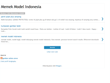 Tablet Screenshot of memekmodelindonesia.blogspot.com