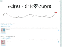 Tablet Screenshot of manu-artecuore.blogspot.com