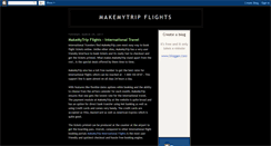 Desktop Screenshot of makemytripflights.blogspot.com