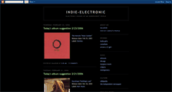 Desktop Screenshot of indielectronic.blogspot.com