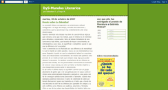 Desktop Screenshot of dys-mundos-literarios.blogspot.com