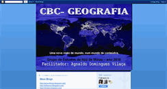 Desktop Screenshot of cbcgeografia.blogspot.com