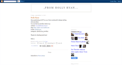 Desktop Screenshot of fromhollyjanetryan.blogspot.com