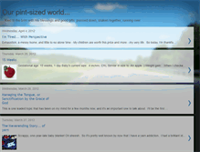 Tablet Screenshot of pintsizedworld.blogspot.com