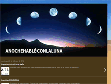 Tablet Screenshot of anochehableconlaluna.blogspot.com