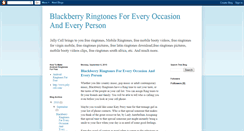 Desktop Screenshot of blackberryringtones1.blogspot.com
