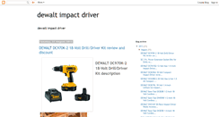 Desktop Screenshot of dewaltimpactdrivers.blogspot.com