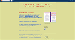 Desktop Screenshot of bleedingbaseball.blogspot.com