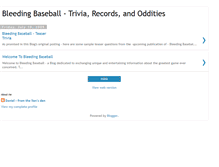 Tablet Screenshot of bleedingbaseball.blogspot.com