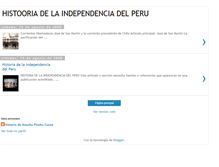 Tablet Screenshot of historiadelaindependenciadelperu.blogspot.com