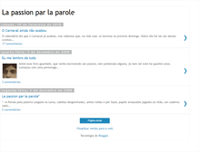 Tablet Screenshot of lapassionparlaparole.blogspot.com