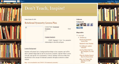 Desktop Screenshot of dontteachinspire.blogspot.com