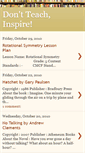 Mobile Screenshot of dontteachinspire.blogspot.com