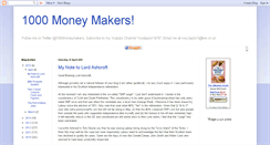 Desktop Screenshot of 1000moneymakers.blogspot.com