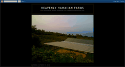 Desktop Screenshot of heavenlyhawaiianfarm.blogspot.com