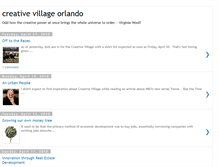 Tablet Screenshot of creativevillageorlando.blogspot.com