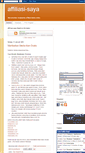 Mobile Screenshot of affiliasi-saya.blogspot.com