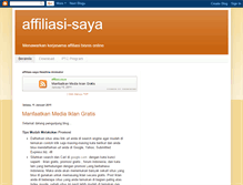 Tablet Screenshot of affiliasi-saya.blogspot.com