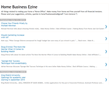 Tablet Screenshot of homebusinessezine.blogspot.com