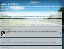 Tablet Screenshot of dreameconomist.blogspot.com