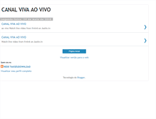 Tablet Screenshot of canalvivaglobo.blogspot.com