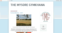 Desktop Screenshot of mysoregymkhana.blogspot.com