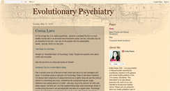 Desktop Screenshot of evolutionarypsychiatry.blogspot.com