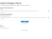 Tablet Screenshot of healthy-omega-3-fish-oil.blogspot.com
