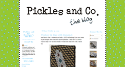 Desktop Screenshot of picklesandco.blogspot.com