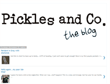 Tablet Screenshot of picklesandco.blogspot.com