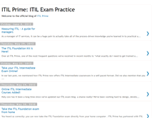 Tablet Screenshot of itilexam.blogspot.com