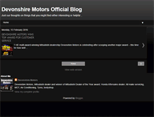 Tablet Screenshot of devonshiremotors.blogspot.com