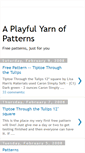 Mobile Screenshot of playfulyarnpatterns.blogspot.com