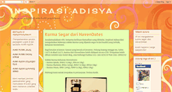 Desktop Screenshot of inspirasiadisya.blogspot.com