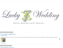 Tablet Screenshot of luckysevenwedding.blogspot.com