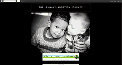 Desktop Screenshot of lehmanadoptionjourney.blogspot.com