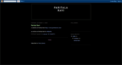 Desktop Screenshot of paritala-ravi.blogspot.com