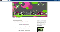 Desktop Screenshot of flashbackfridaychallenge.blogspot.com
