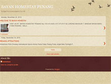 Tablet Screenshot of bayanhomestay.blogspot.com