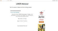 Desktop Screenshot of lokermakassarji.blogspot.com
